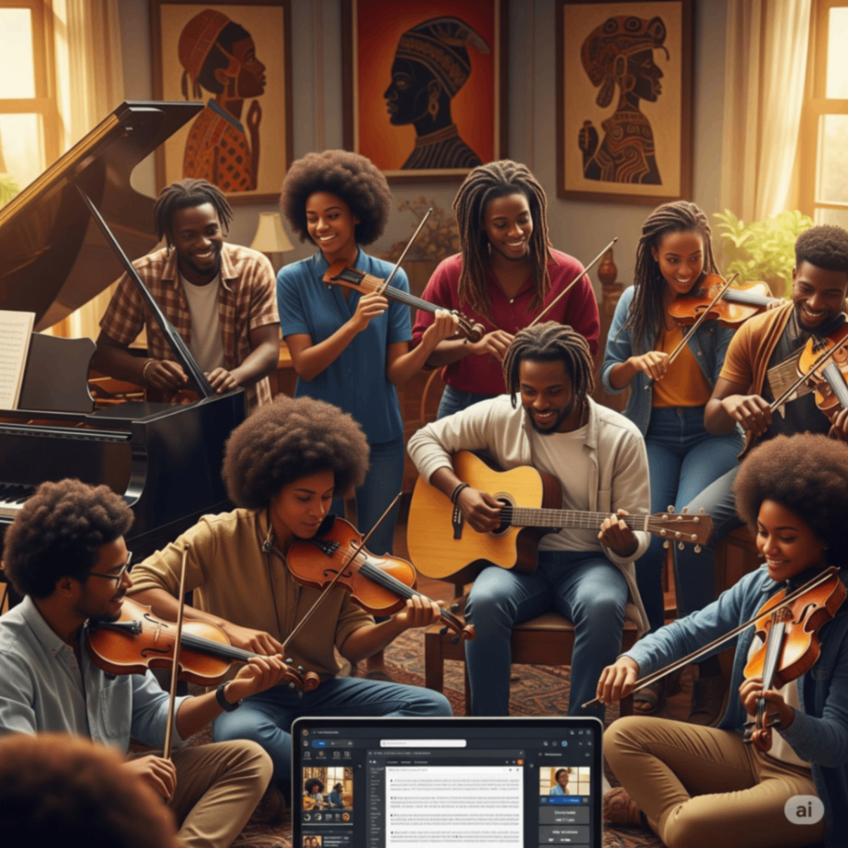 Musical Instruments (Piano, Guitar, Violin and others)